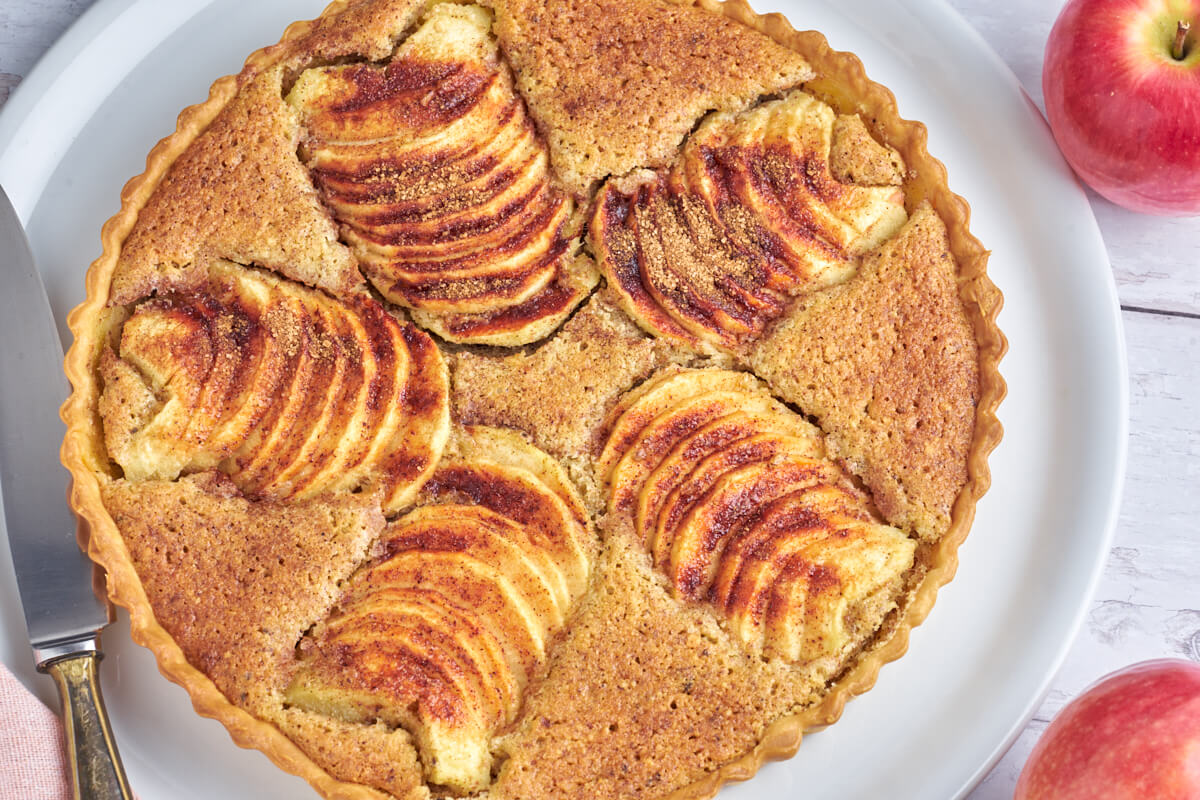 Apfeltarte mit Frangipane und Zimt